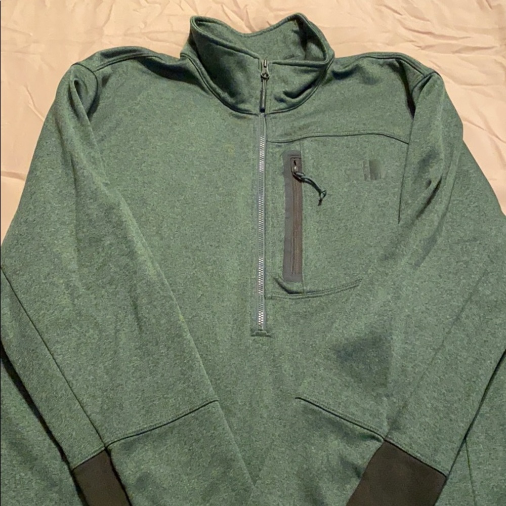 Men’s Large NorthFace Olive Green 1/2 Zip